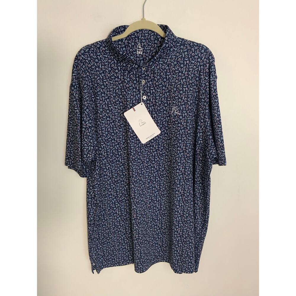 Rhoback The ATL Performance SS Polo NWT Men's 3XL